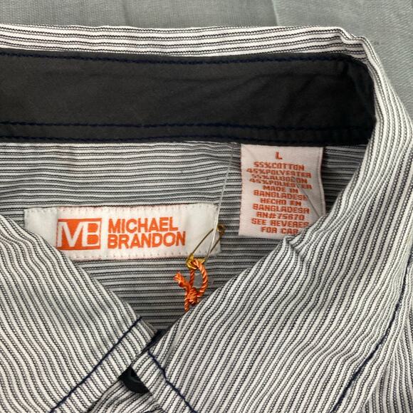 Michael Brandon Boys Long Sleeve Button Down Shirt Bundle/Lot Size Large - Picture 3 of 9